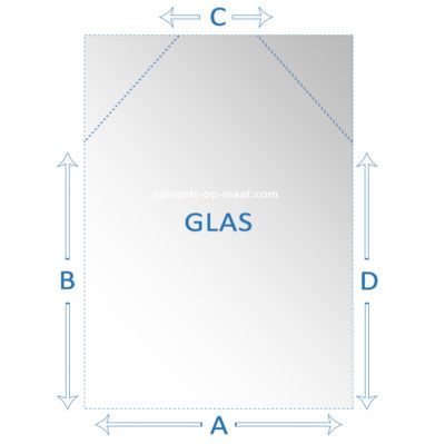 Glas - schuine hoek