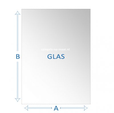 Glas - vierkant / rechthoek