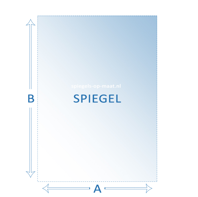 Spiegel maat - vierkant of - spiegels-op-maat.nl